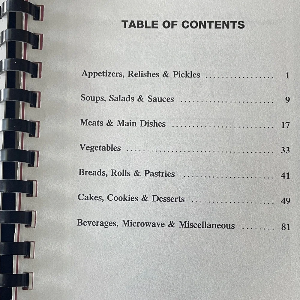 VTG Columbus County Cookbook - Spiral-Bound Recipe Book, Fall Colors